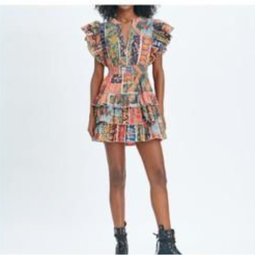 Love The Label Isla Chloe Print Mini Dress